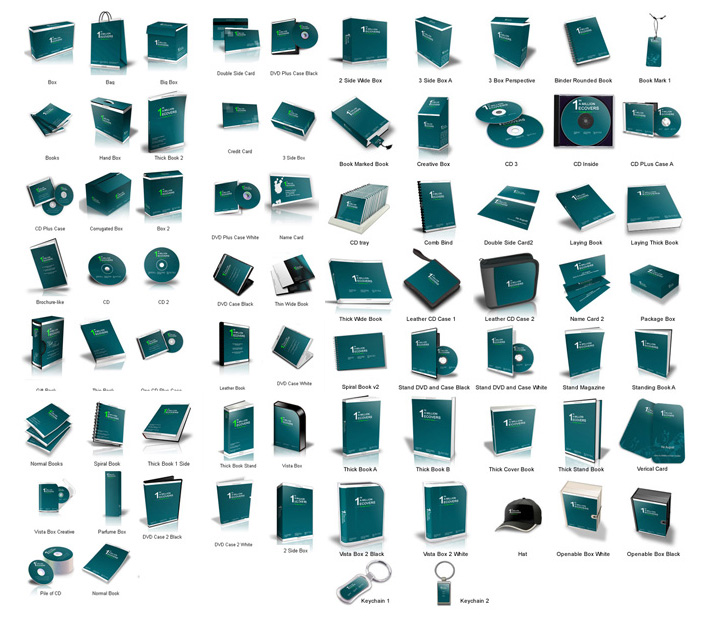 design professional 3d book cover product box software box dvd binder cover creator
