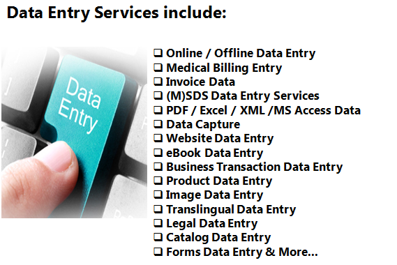 do any type of data entry for example mining anylysis etc by